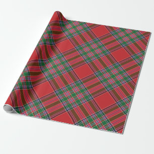 Papel De Regalo Plaid Tartan Clan MacBean Green Pattern