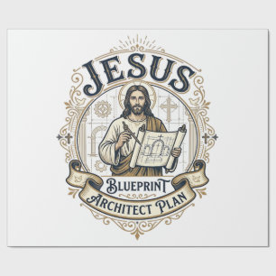 Papel De Regalo Plan Arquitecto Jesus Blueprint Plan Arquitecto Je