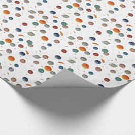 Papel De Regalo Planetas pintados