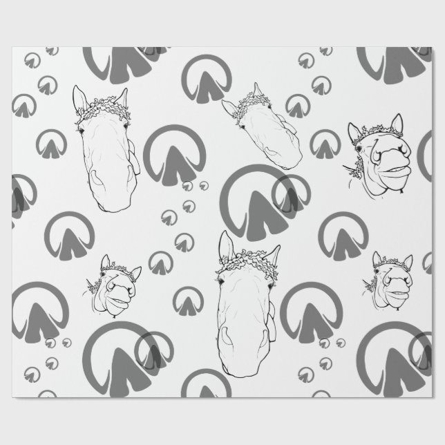 Papel De Regalo Planificadores de Fiestas de Caballo Edición Caos (Superficie plana)