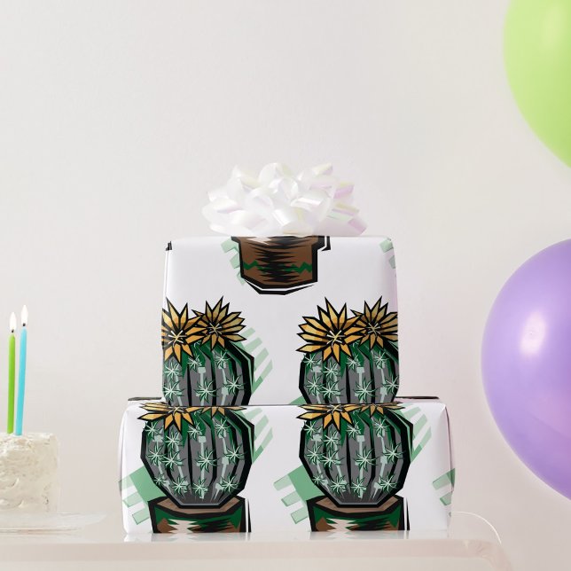 Papel De Regalo Planta De Cactus En Una Caza (Subido por el creador)