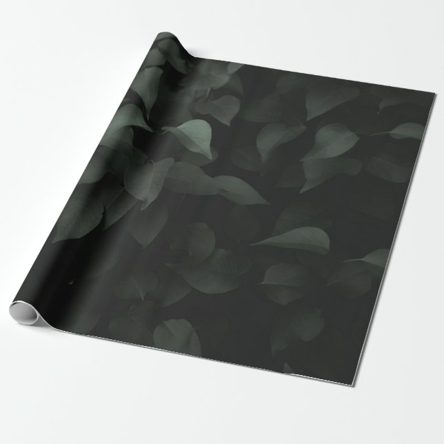 PAPEL DE REGALO PLANTA DE HOJAS VERDE (Desenrollado)