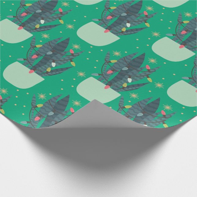 Papel De Regalo Planta de serpientes navidades (Esquina)