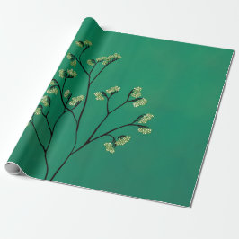 Papel De Regalo Planta verde Arte Botánico Minimalista