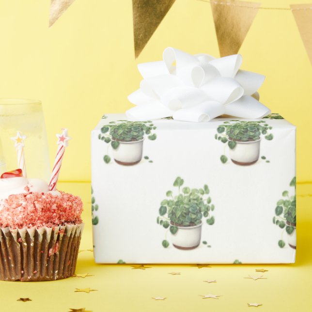 Papel De Regalo Planta verde protegida (Fiesta de cumpleaños )