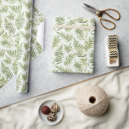 Papel De Regalo Plantas de helechos verdes