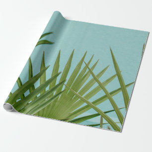 Papel De Regalo Plantas verdes de palma cerca del cuerpo del agua