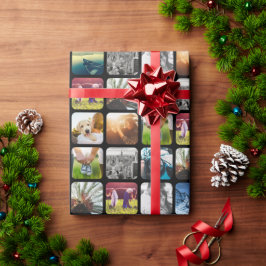 Papel De Regalo Plantilla de cuadrícula fotográfica de 10 cuadrado