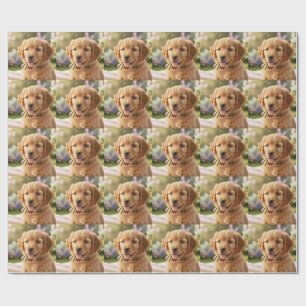 Papel De Regalo Plantilla de foto de nombre de mascota de gato per