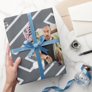 Papel De Regalo Plantilla de Foto Personalizada Inspiración Griega