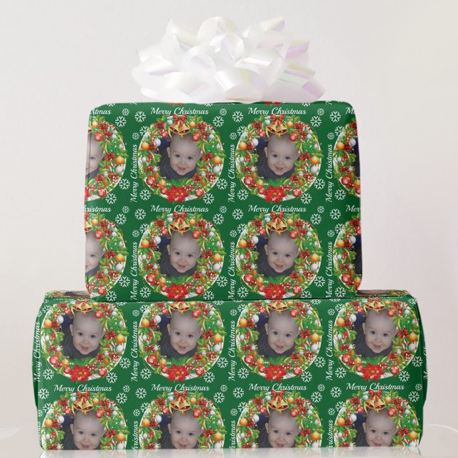 Papel De Regalo Plantilla de fotografía infantil árbol de Navidad  (Subido por el creador)