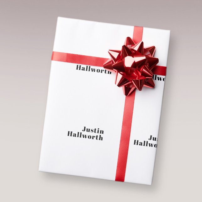 Papel De Regalo Plantilla de nombre o negocio minimalista moderna  (Subido por el creador)