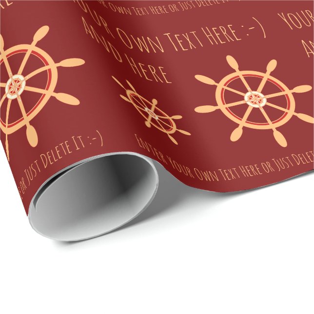 Papel De Regalo Plantilla de regalo personal del propietario de Sa (Esquina del rollo)