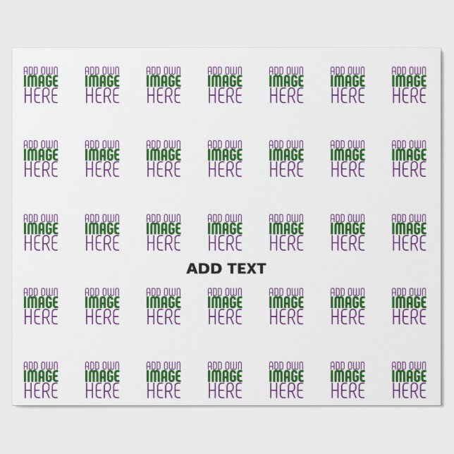 PAPEL DE REGALO PLANTILLA DE TEXTO DE IMAGEN BLANCA SIMPLE EDITABL (Superficie plana)