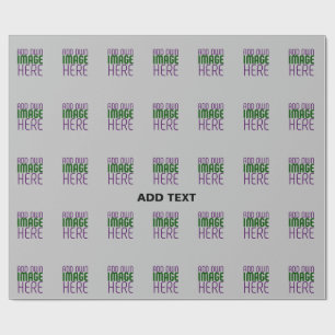 PAPEL DE REGALO PLANTILLA DE TEXTO DE IMAGEN DE CENIZA SIMPLE EDIT
