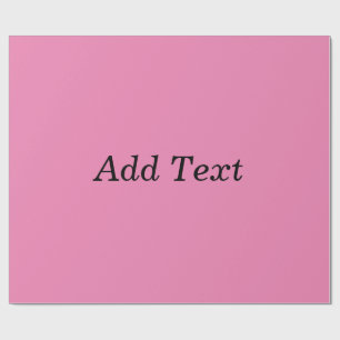 Papel De Regalo Plantilla de texto personalizable rosa
