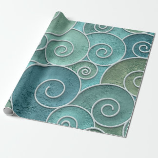 Papel De Regalo Plaster wall seamless texture with swirls pattern,