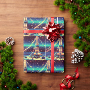 Papel De Regalo Plataforma De Perforación De Gas Petrolero Con Luc