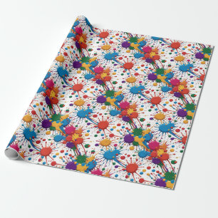 Papel De Regalo Plato de pintura silvestre