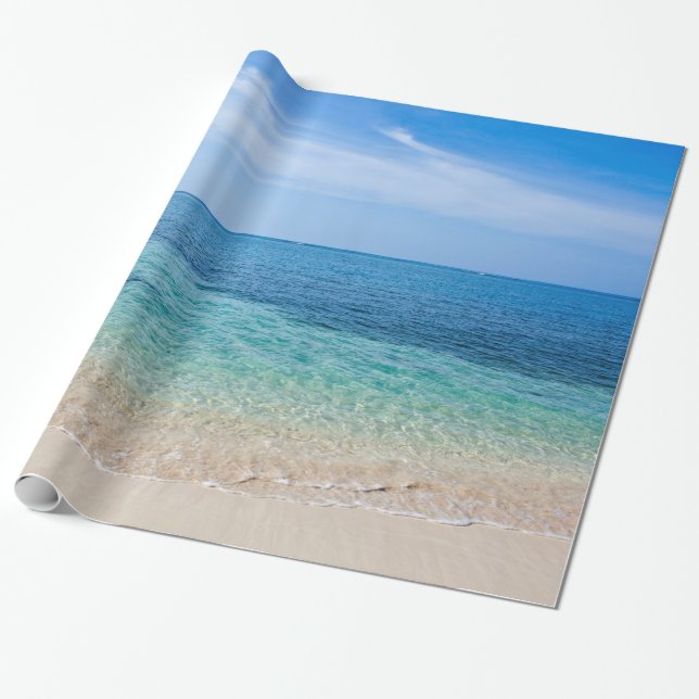 Papel De Regalo Playa de Jamaica (Desenrollado)