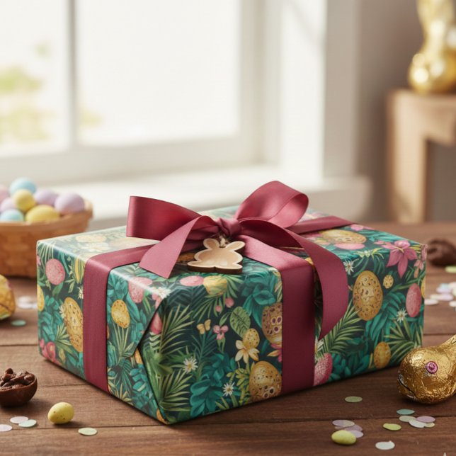 Papel De Regalo Playa de las hojas de primavera tropical de Semana (Subido por el creador)