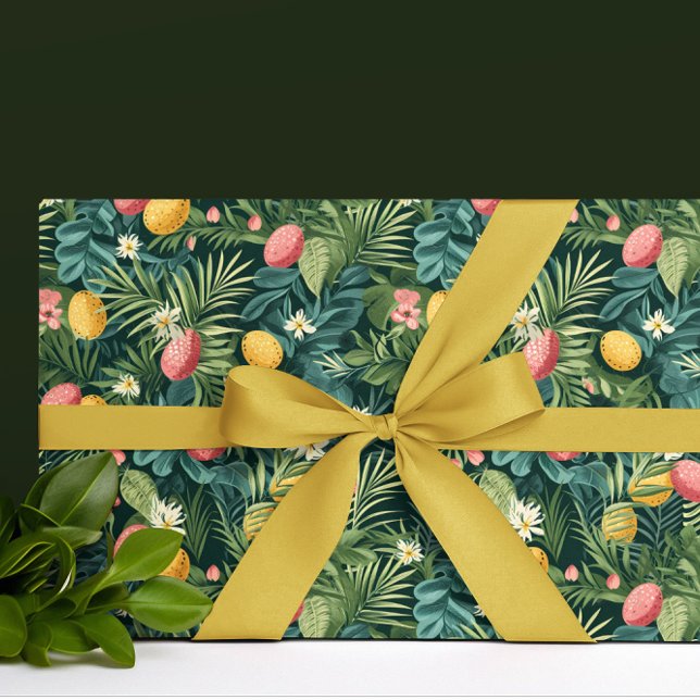 Papel De Regalo Playa de las hojas de primavera tropical de Semana (Subido por el creador)