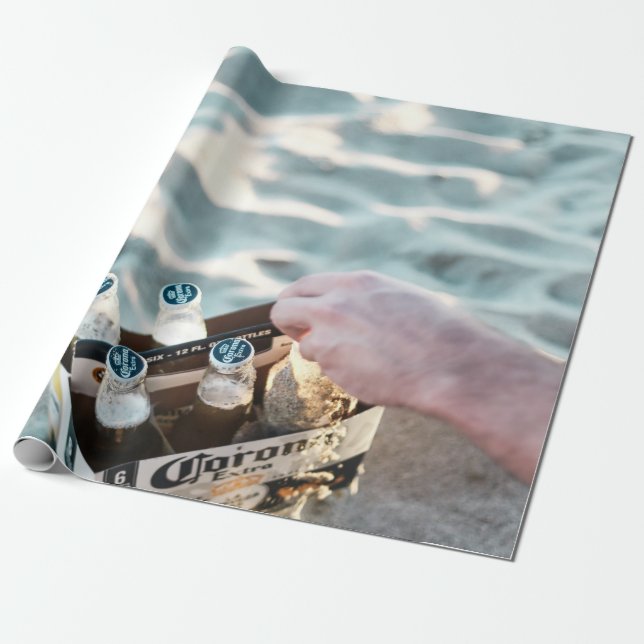 Papel De Regalo Playa Laguna (Desenrollado)