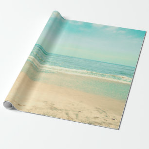 Papel De Regalo Playa Retro Pastel, fondo, verano, cosecha