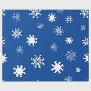Papel De Regalo Playas Monocromáticas de Nieve Azul