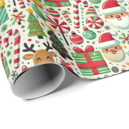 Papel De Regalo Playful Christmas Wrapping Paper for Kids