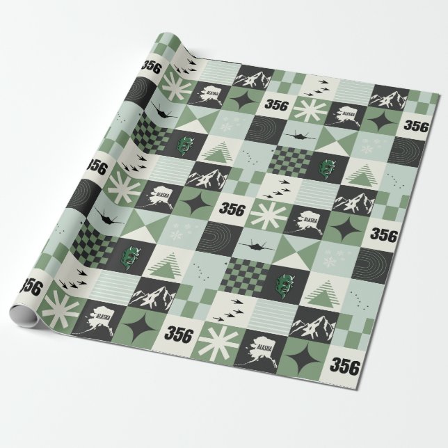 Papel De Regalo Plazas de feriado Demonio F-35 y 356FS (Desenrollado)