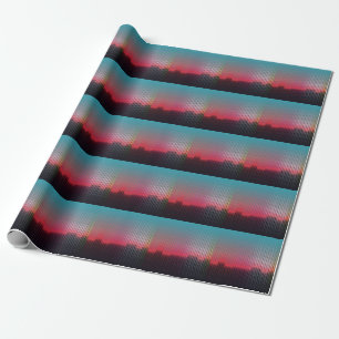 Papel De Regalo Plazas Urbanas Digitales: Desenfoque Futurista.