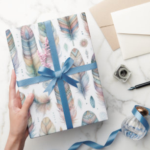 Papel De Regalo Pluma de Fantasía