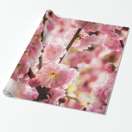 Papel De Regalo Pluma de flores - Paradismo rosa