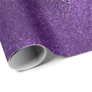 Papel De Regalo Pluma metálica de vidrio púrpura Pantone Ultra Vio