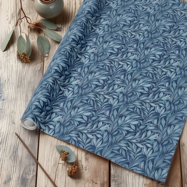Papel De Regalo Plumas azules (Subido por el creador)