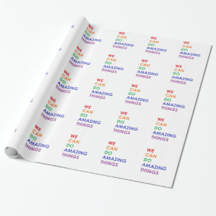 Papel De Regalo Podemos hacer cosas asombrosas
