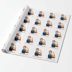 Papel De Regalo Podemos hacerlo, Rosie Riveter Women Power WII
