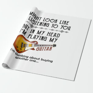 Papel De Regalo Podría Parecer Escucharte, Pero En Mi Cabeza