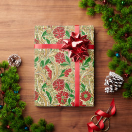 Papel De Regalo Poinsettia elegante