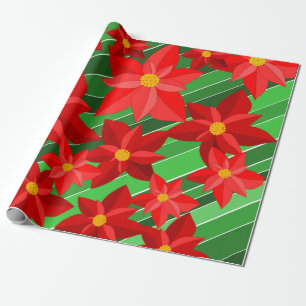 Papel De Regalo Poinsettias