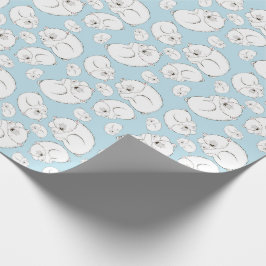 Papel De Regalo Polar Bear Baby Shower Winter Boy Blue