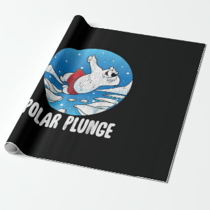 Papel De Regalo Polar Plunge Ice Jump Polar Bear Winter Swim