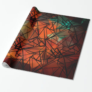 Papel De Regalo Polígono, pintura