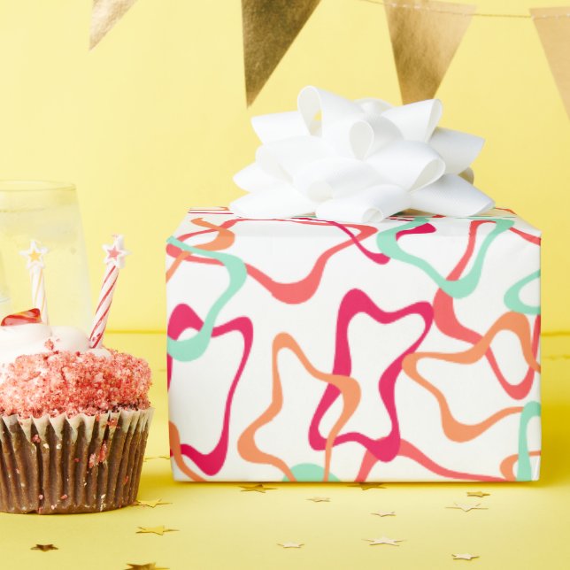 Papel De Regalo Polígonos (Fiesta de cumpleaños )
