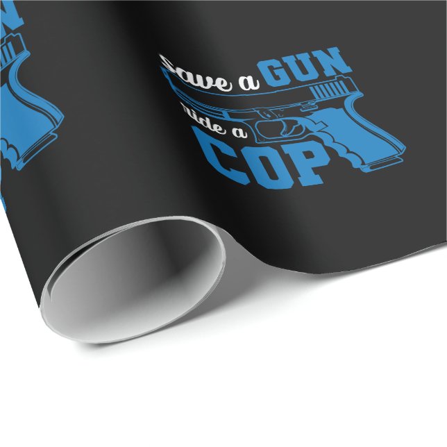 Papel De Regalo Polizeiwaffe salva a un paseo en un arma (Esquina del rollo)