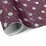 Papel De Regalo Polka Plateado Dots Gray Purpurina Beet Burgundy<br><div class="desc">Glam y Papel de ajuste de Moda para muchas ocasiones como cumpleaños,  aniversario,  boda,  fiesta nupcial,  nuevo trabajo,  nuevo hogar,  fiesta corporativo,  fiesta de jubilaciones,  marca... </div>