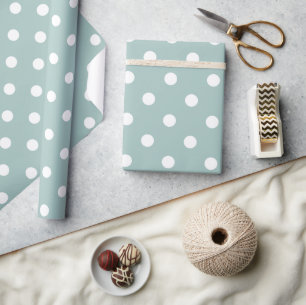 Papel De Regalo Polka Polka Dot Mint Green