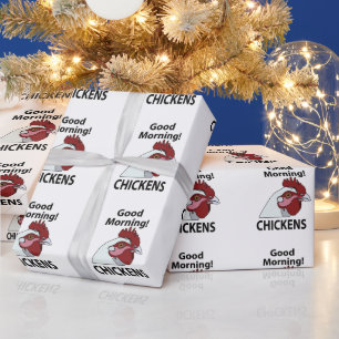 Papel De Regalo Pollitos Buenos Días Funny Chicken 