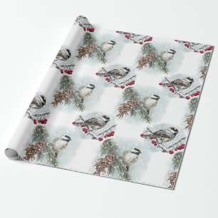 Papel De Regalo Pollitos de invierno, Navidades de la granja Water